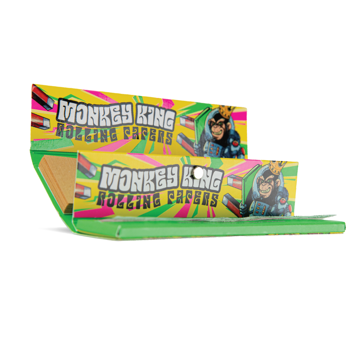 Monkey King Rolling Papers & Tips: Ready To Fly - King Size Unbleached (24 Pack) - Image 3