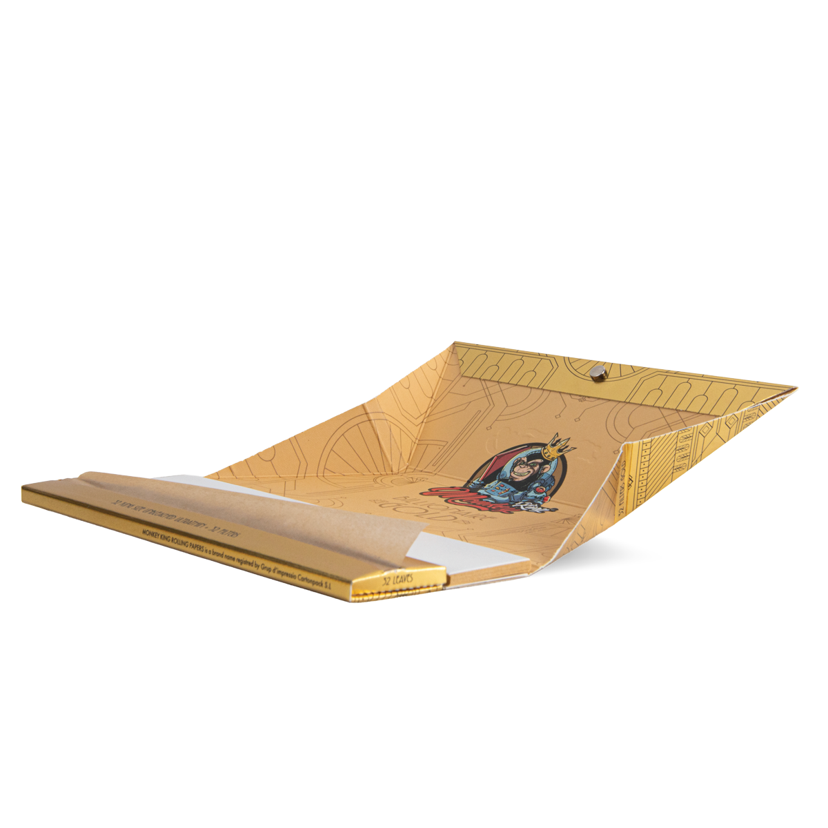 Monkey King Rolling Papers & Tips: Billionaire Gold XL - Extra Long - Image 7