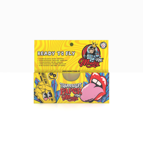 Monkey King Cellulose Wraps: Transparent - King Size — Single Pack