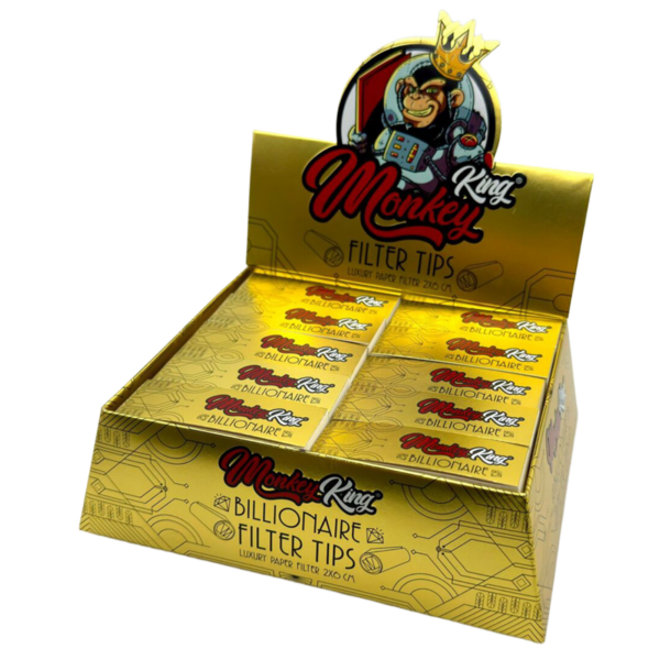 Monkey King Billionaire Filter Tips — 50pcs Full Box
