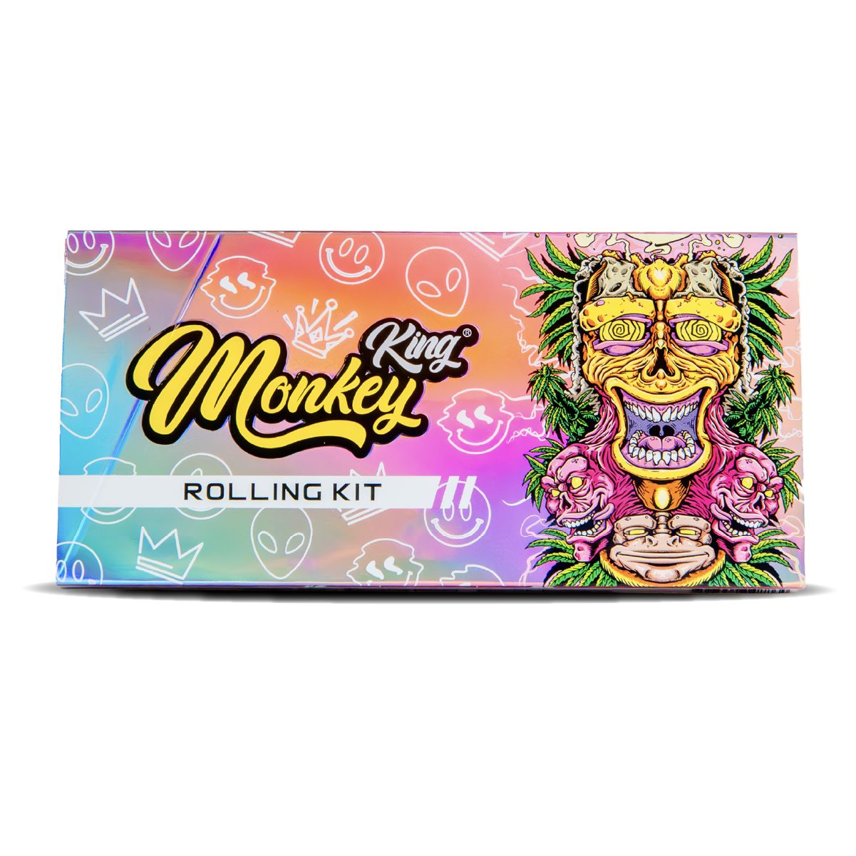 Monkey King Papers, Tips & Rolling Kit: Magnetic Ready to Fly - King Size Unbleached (24 Pack) - Image 2