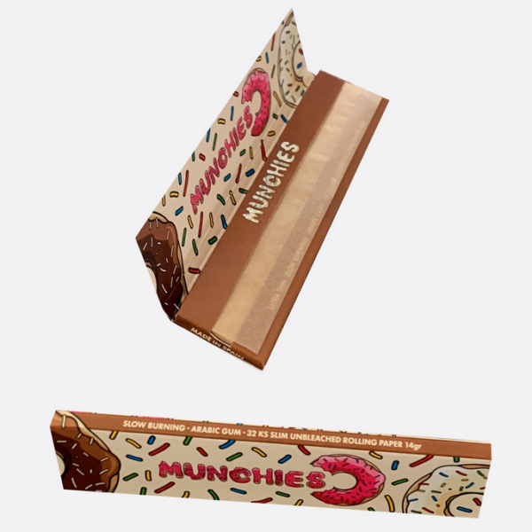 Monkey King Rolling Papers: Munchies Ed. - King Size Unbleached — Single Pack