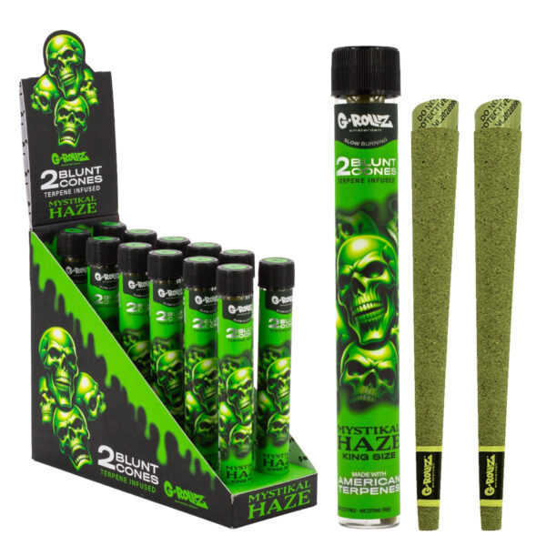 G-Rollz Terpene Infused Blunt Cones - Mystikal Haze — 12pcs Full Box