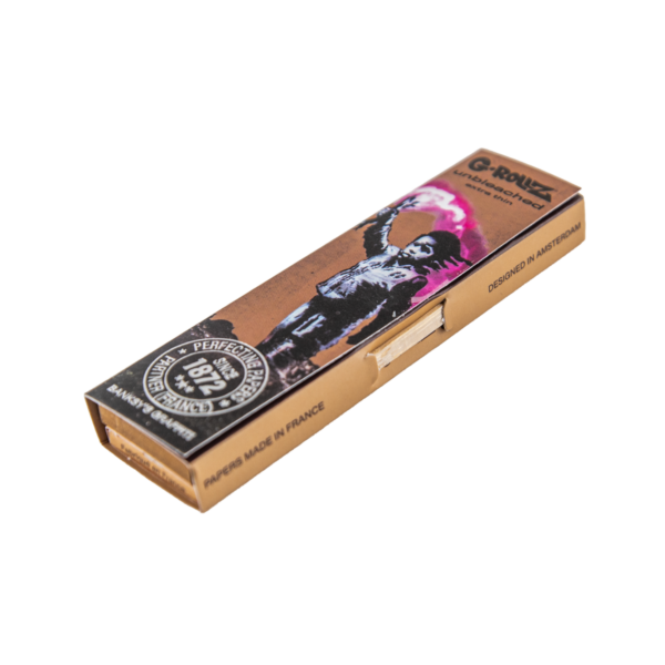 G-Rollz Rolling Papers, Tips & Poker: Unbleached Extra Thin - King Size — Single Pack