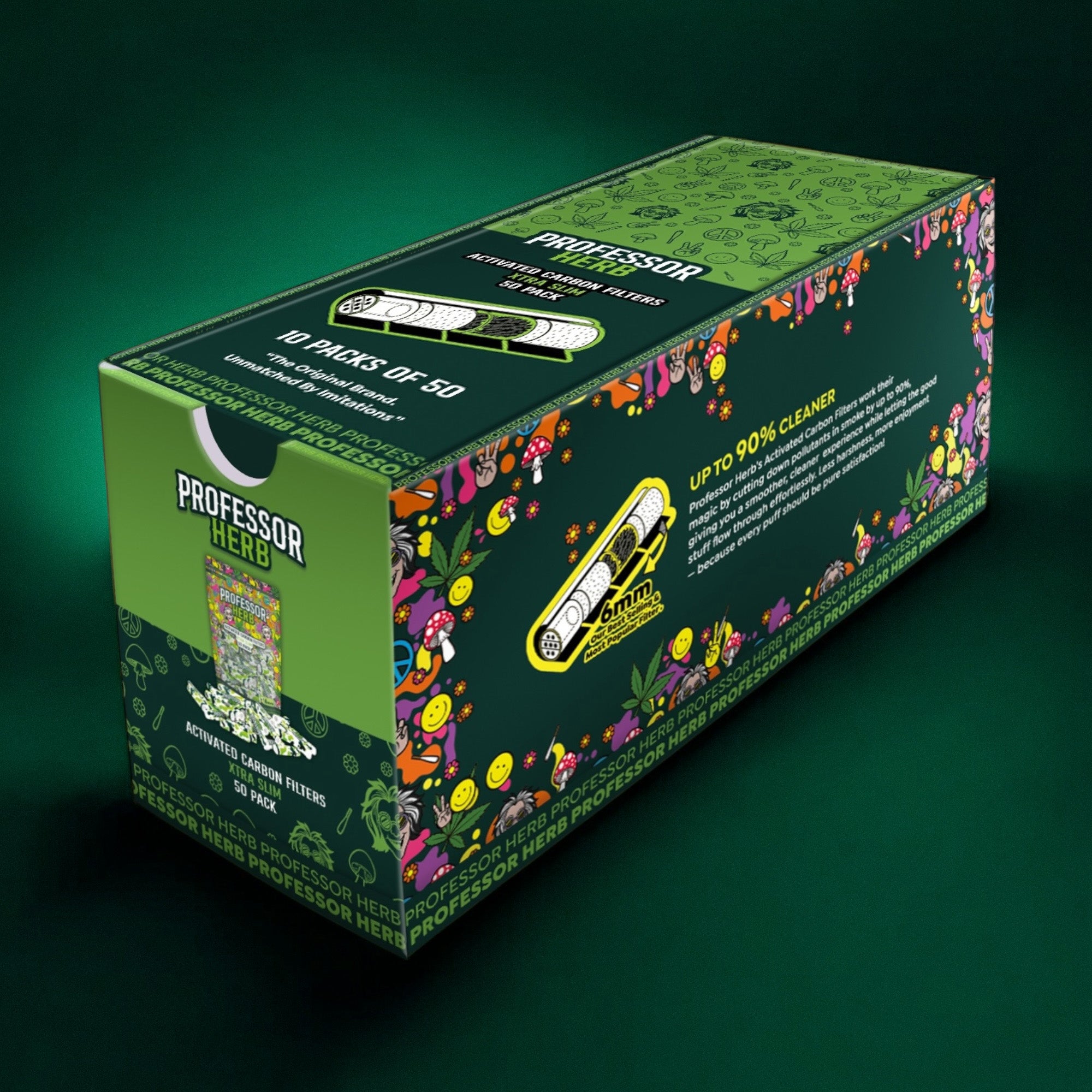 Professor Herb Activated Carbon Filters - Xtra Slim (50) - Image 7
