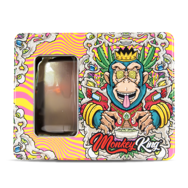 Monkey King Large Metal Storage Box with Window — Psychedelic