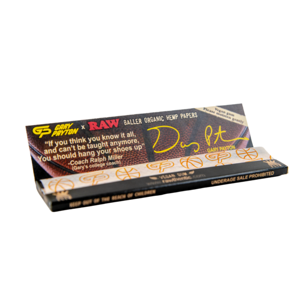 RAW Gary Payton Edition King Size Slim Organic Hemp Papers