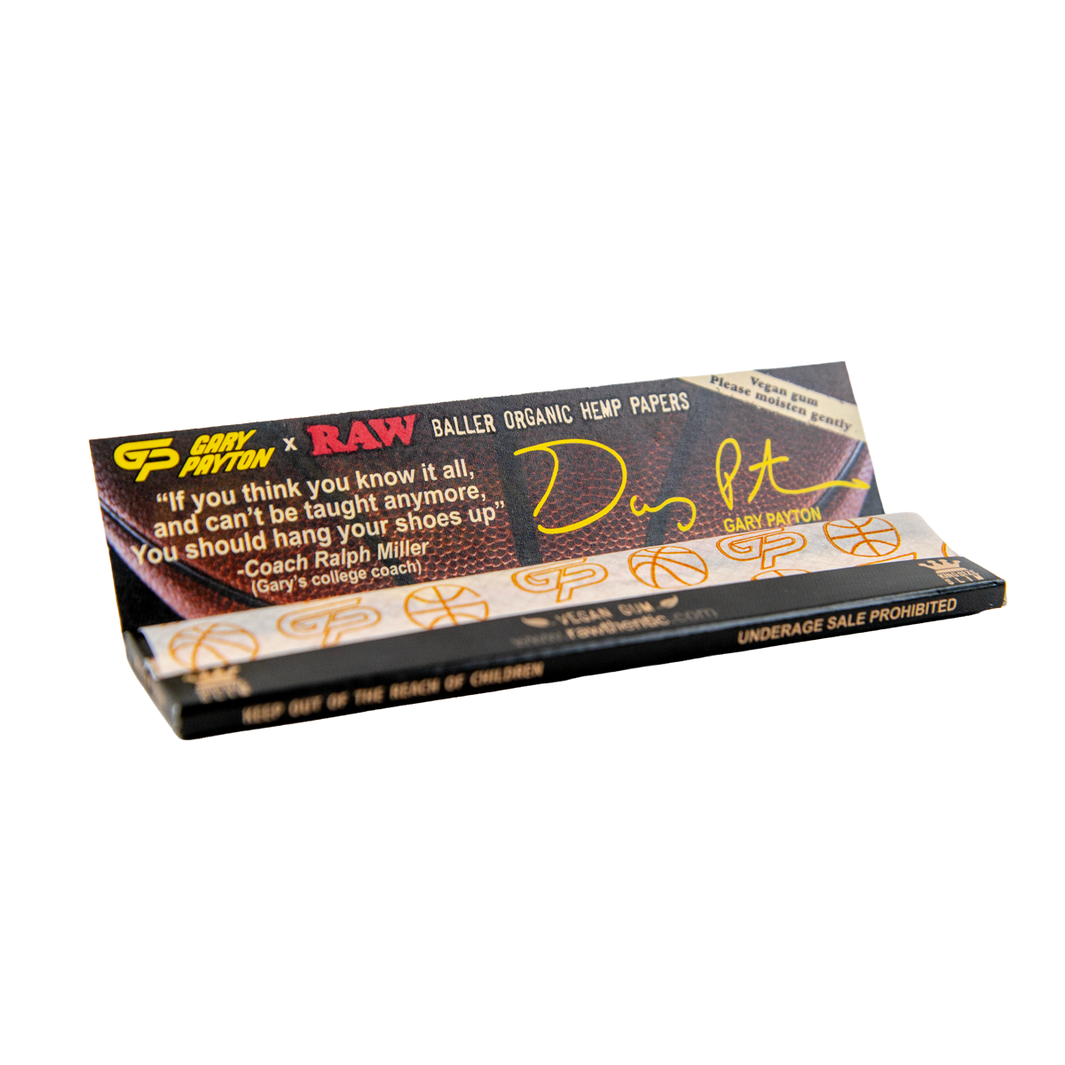 RAW Gary Payton Edition King Size Slim Organic Hemp Papers
