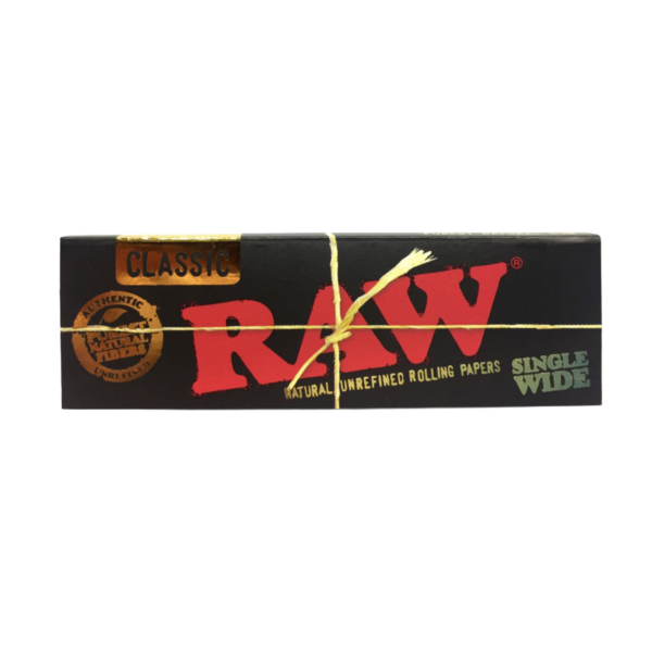 RAW Rolling Papers: Standard Single Wide - Black — Single Pack
