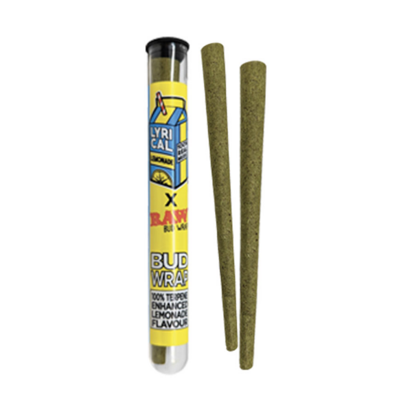 RAW x Lyrical Terpene Enhanced Bud Wrap Cones - Lemonade — Single Pack