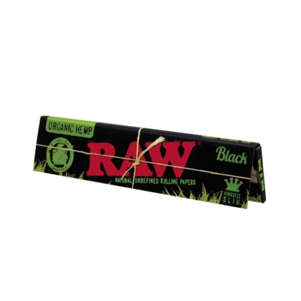 RAW Organic Hemp Black Rolling Papers — Single Pack