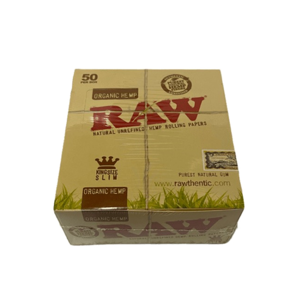 RAW Organic Rolling Papers — 50pcs Full Box