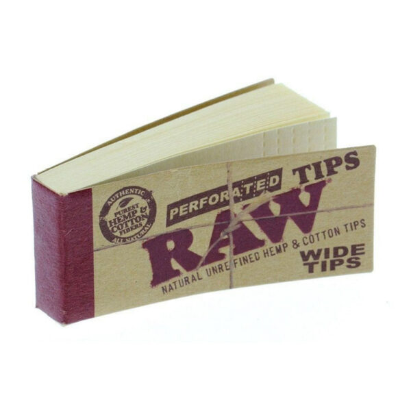 RAW Perforated Classic Wide Tips — Single Pack