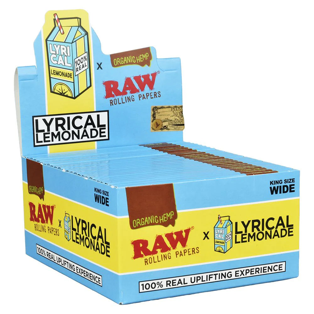 RAW x Lyrical Terpene Enhanced Organic Hemp Rolling Papers - Lemonade - Image 2