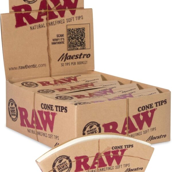 RAW Maestro Original Cone Tips — 24pcs Full Box