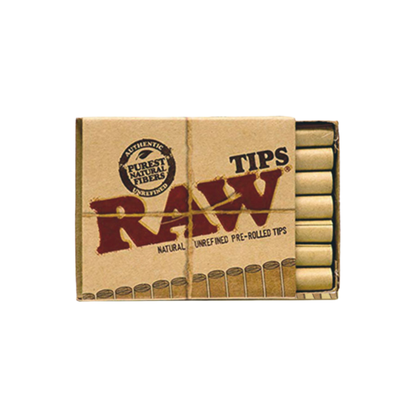RAW Natural Unrefined Pre-rolled Tips — Single Pack