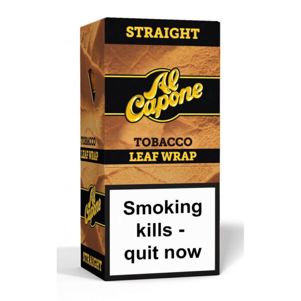 Al Capone Tobacco Leaf Wraps - Straight — 20 Pack Full Box