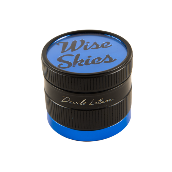 Wise Skies Devils Lettuce 4 Piece 62mm Grinder — Blue