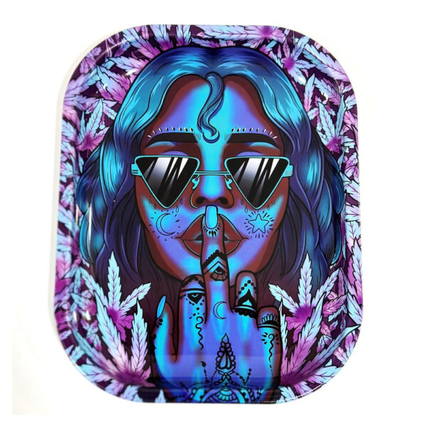 Wise Skies 'Silence' Small Rolling Tray