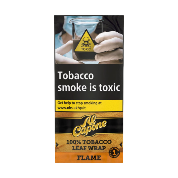 Al Capone Tobacco Leaf Wraps - Flame — Single Pack (1 Wrap)