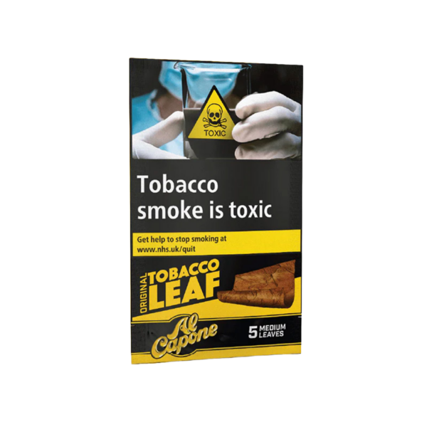 Al Capone Tobacco Leaf Wraps - Original — Single Pack (5 Wraps)