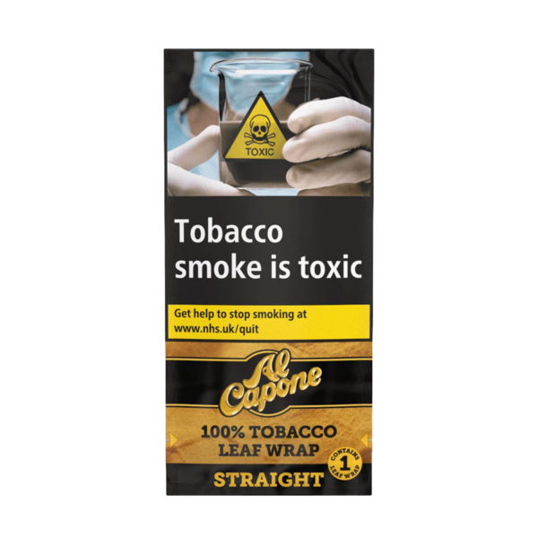 Al Capone Tobacco Leaf Wraps - Straight — Single Pack (1 Wrap)