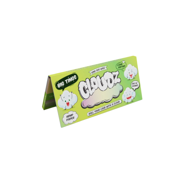 Cloudz King Size Wide Rolling Papers — Hemp (Single Pack)