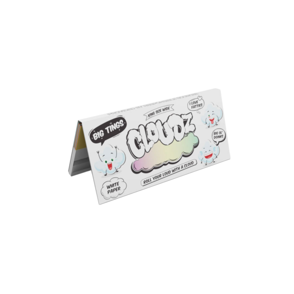 Cloudz King Size Wide Rolling Papers — White (Single Pack)