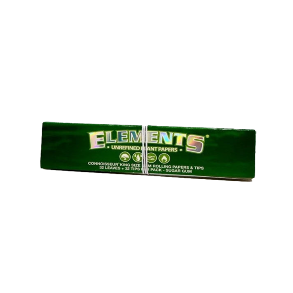 Elements Connoisseur Ultra Thin Unrefined Plant Rolling Papers & Tips — Single Pack