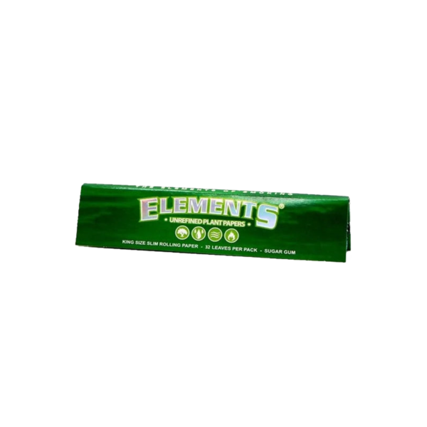Elements King Size Slim Unrefined Plant Rolling Papers — Single Pack