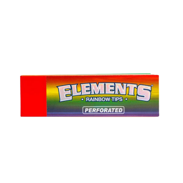 Elements Perforated Premium Rainbow Rolling Tips — Single Pack