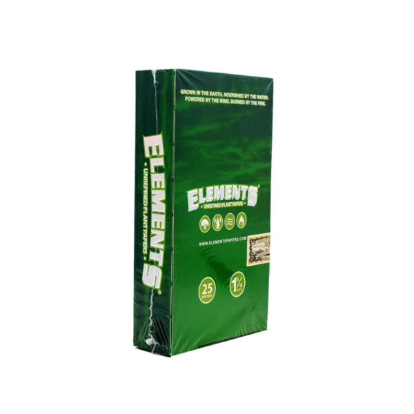 Elements Unrefined Plant 1 ¼ Rolling Papers — 25pcs Full Box