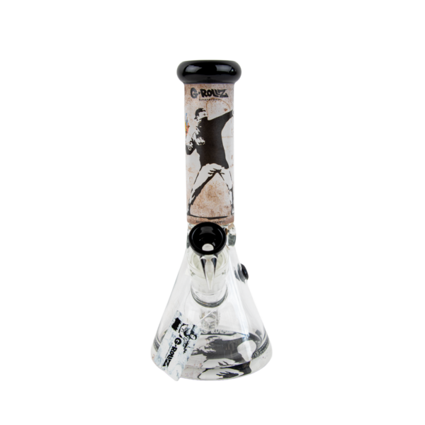 G-Rollz Banksy Glass Bong — Flower Thrower