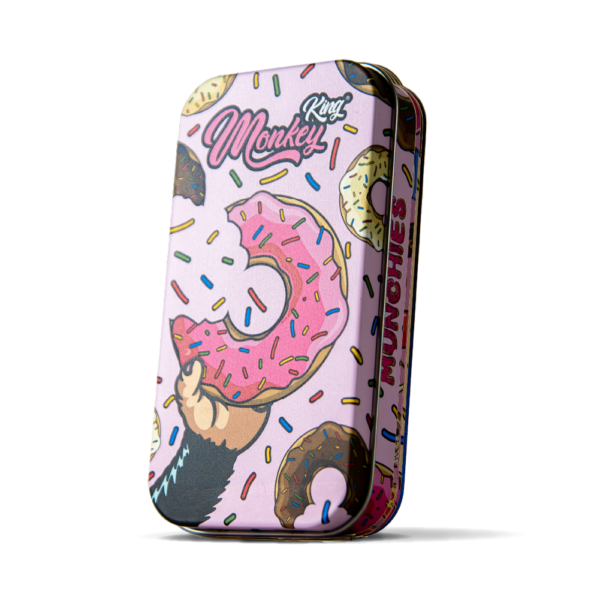 Monkey King Metal Tobacco Tins: Munchies Ed. — Pink