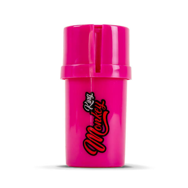 Monkey King Plastic Grinder Storage/Stash Pots — Pink
