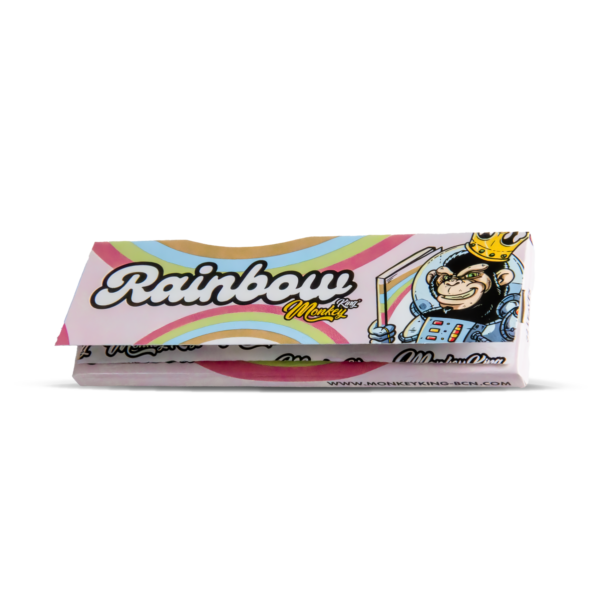 Monkey King Rolling Papers: Rainbow - King Size — Single Pack