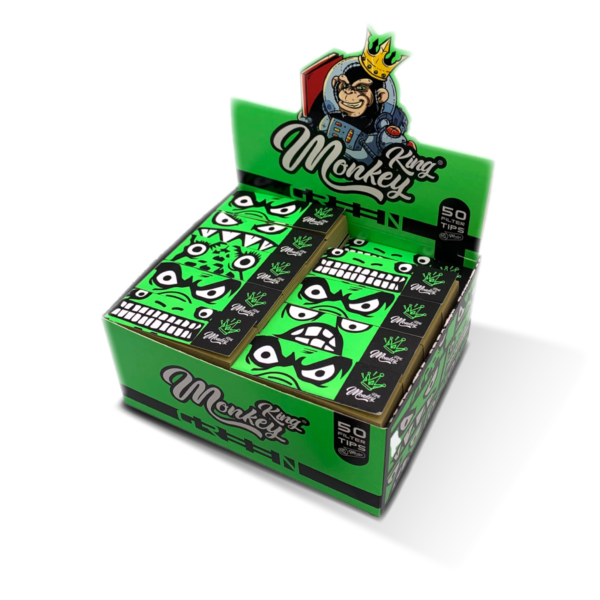 Monkey King Card Filter Tips: Green — 50pcs Full Box