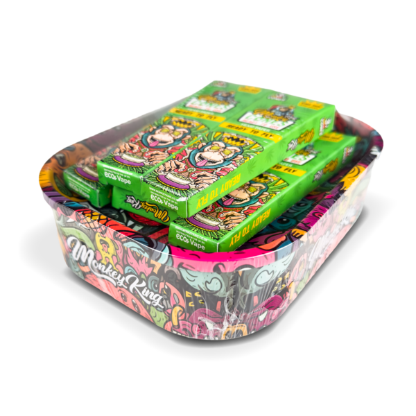 Monkey King Rolling Tray Box + Hemp Cones — Monsters