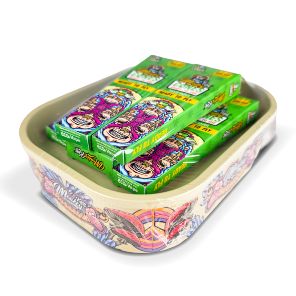 Monkey King Rolling Tray Box + Hemp Cones — Mushrooms