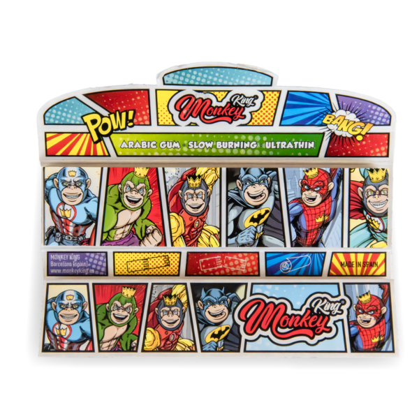 Monkey King Rolling Papers & Tips: Superhero Ed. Glow in the Dark - King Size