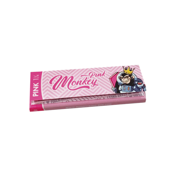 Monkey King Rolling Papers: Pink - Medium 1¼ — Single Pack