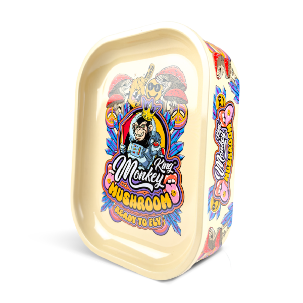 Monkey King Rolling Tray Box — Mushrooms