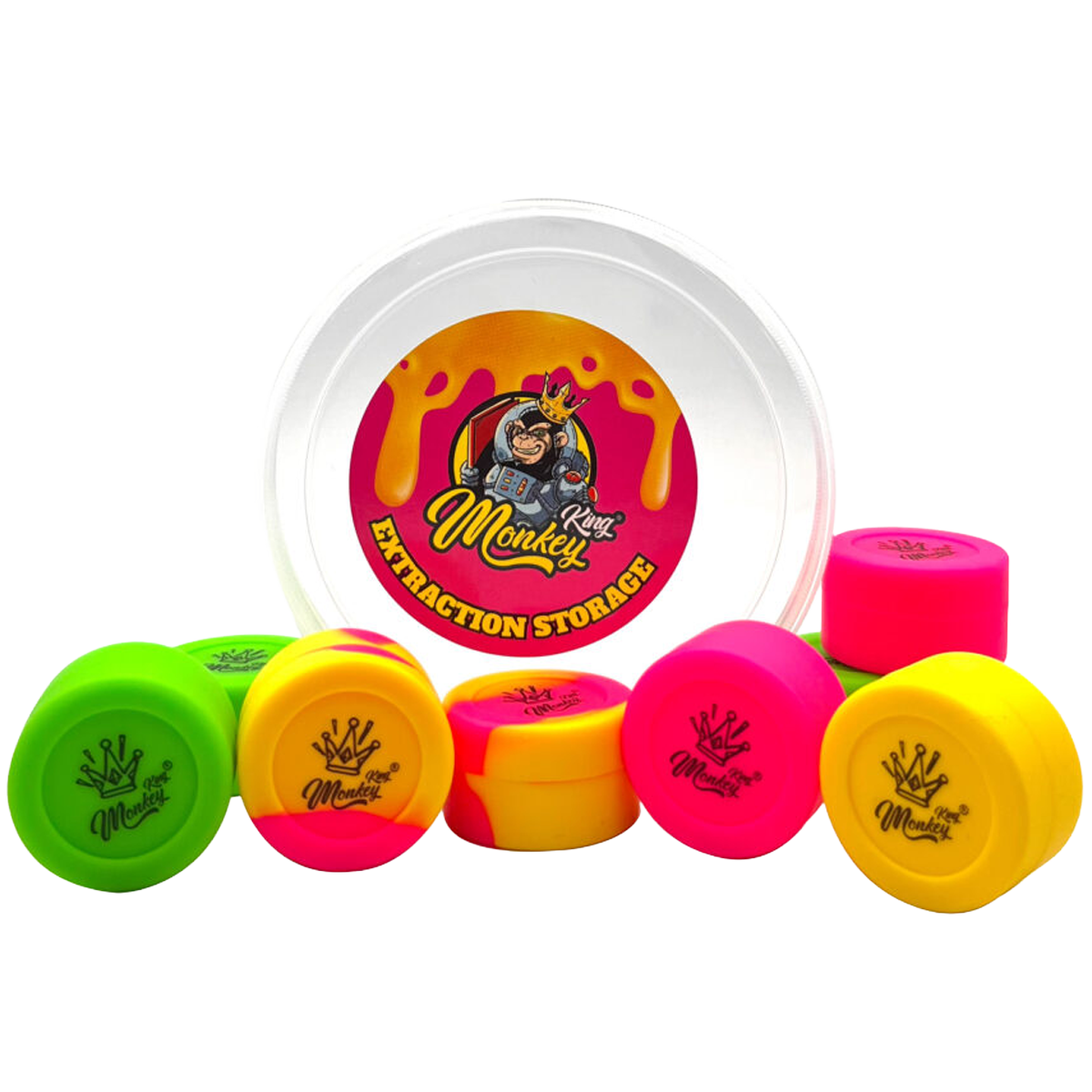 Monkey King Silicone Mixing Extraction Storage Pot - (Single Pot) - Image 2