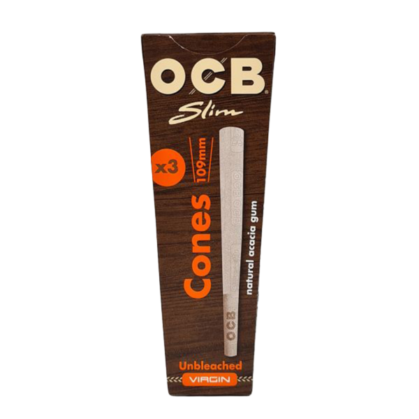 OCB Pre-rolled Cones: Virgin Slim - 3 x 109mm Cones