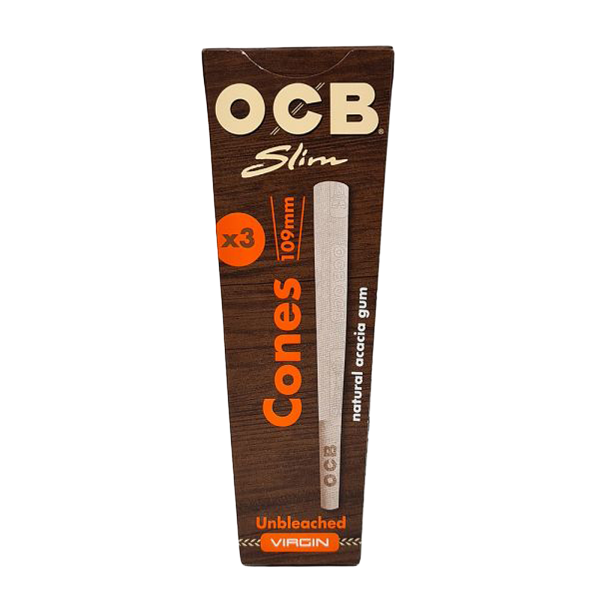 OCB Pre-rolled Cones: Virgin Slim - 3 x 109mm Cones