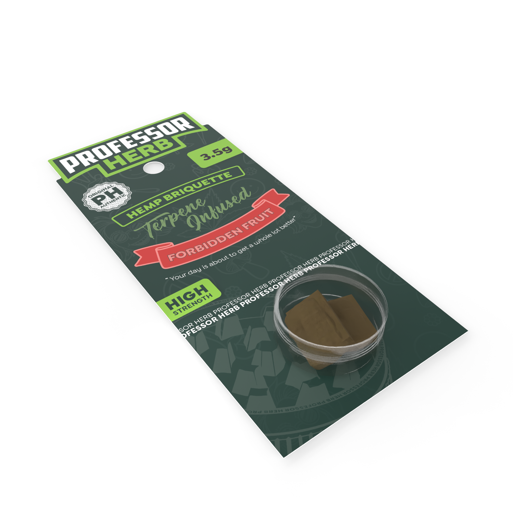 Professor Herb Hemp Briquette Hash (3.5g) - Forbidden Fruit - Image 3