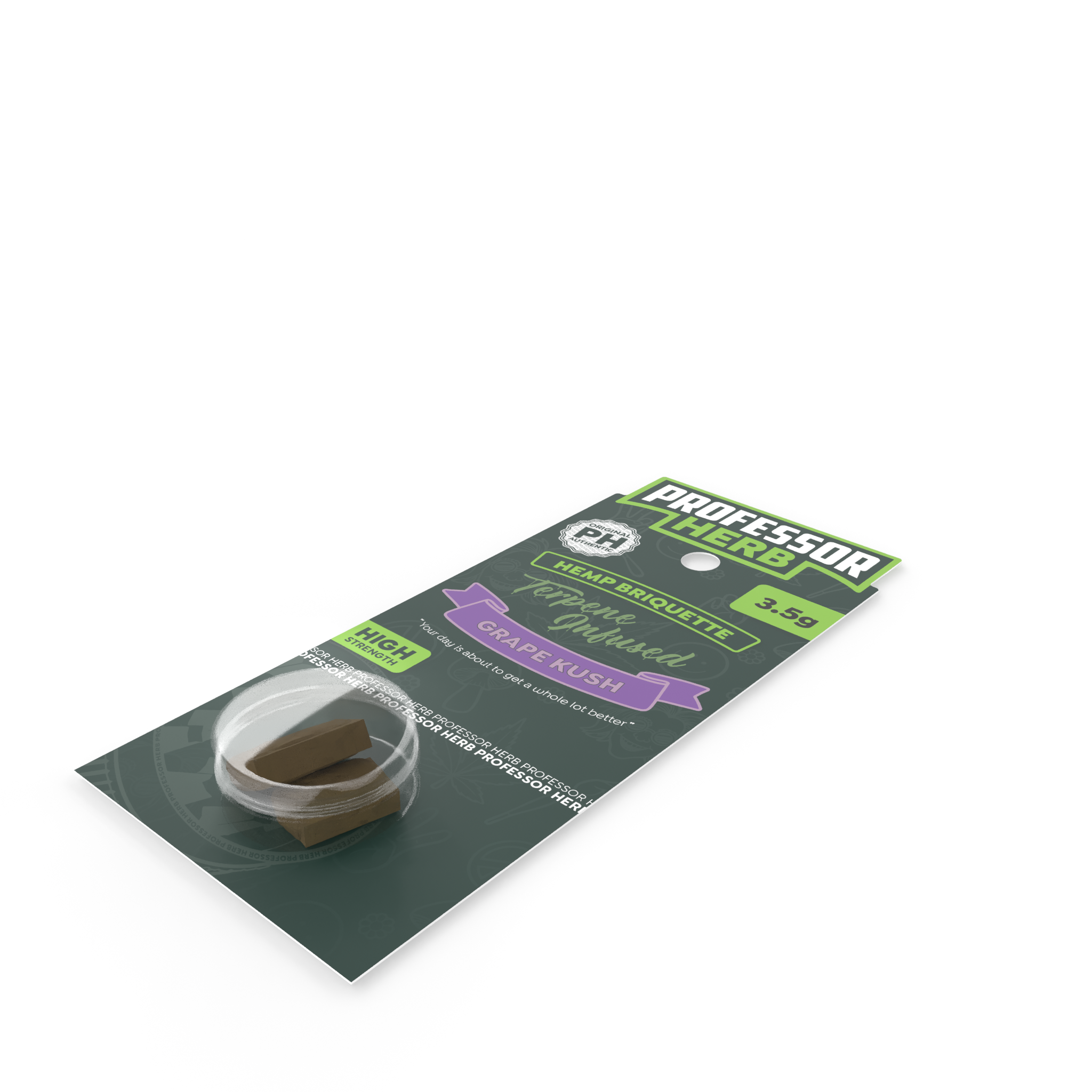 Professor Herb Hemp Briquette Hash (3.5g) - Grape Kush - Image 4