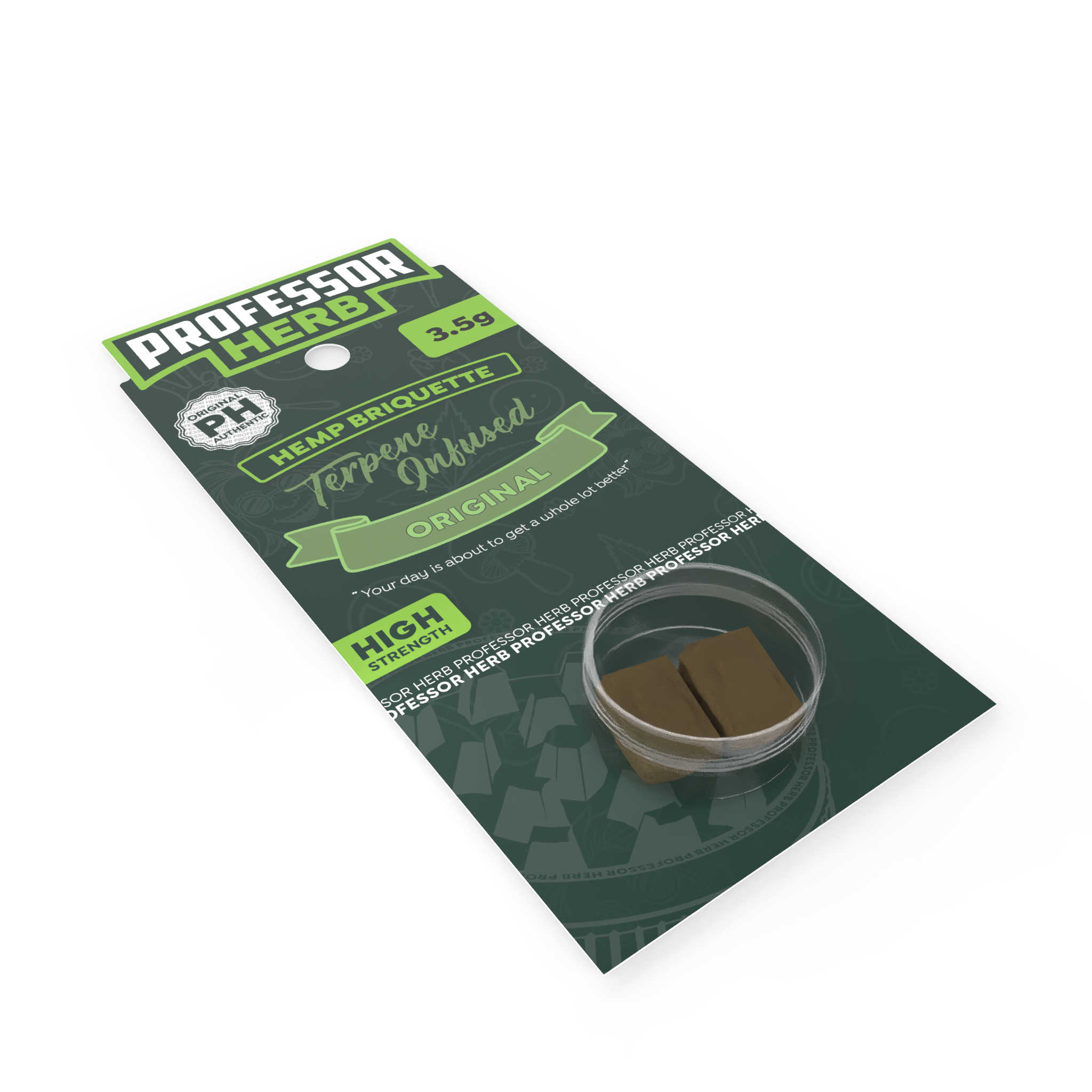 Professor Herb Hemp Briquette Hash (3.5g) - Original - Image 3