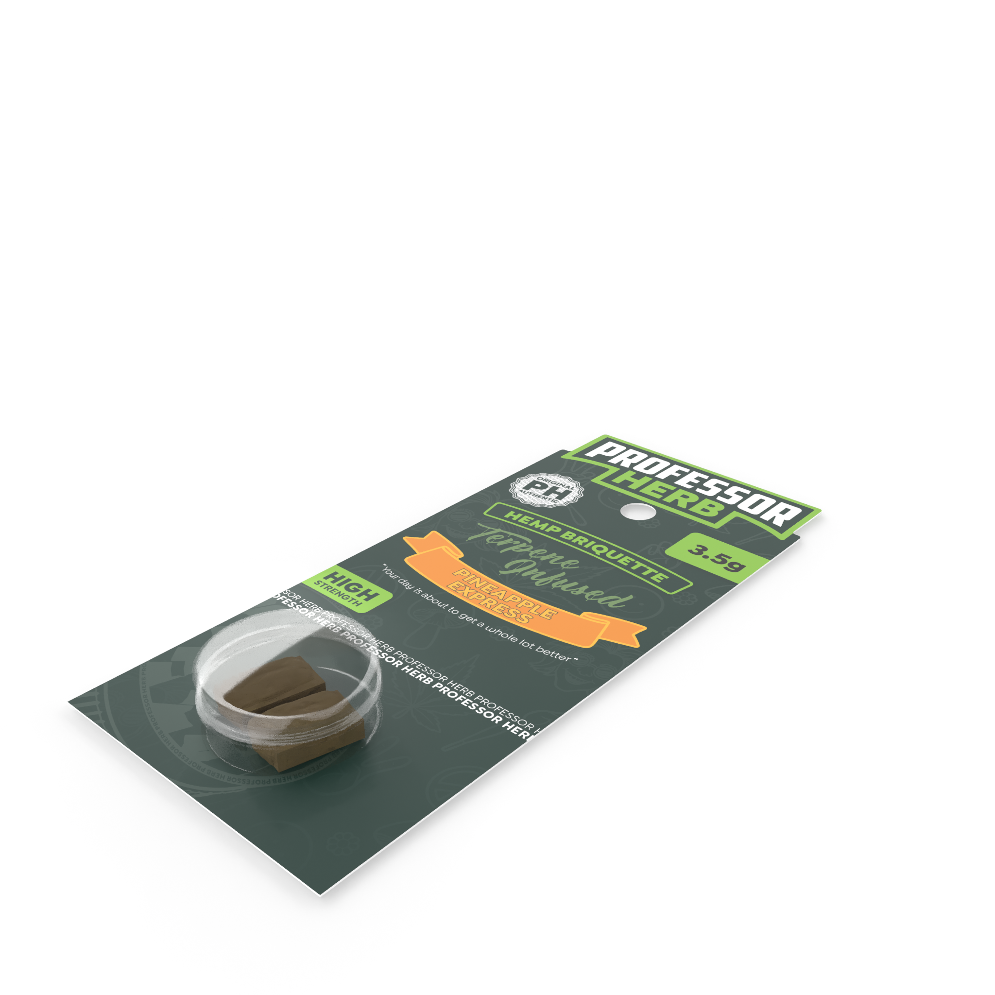 Professor Herb Hemp Briquette Hash (3.5g) - Pineapple Express - Image 4