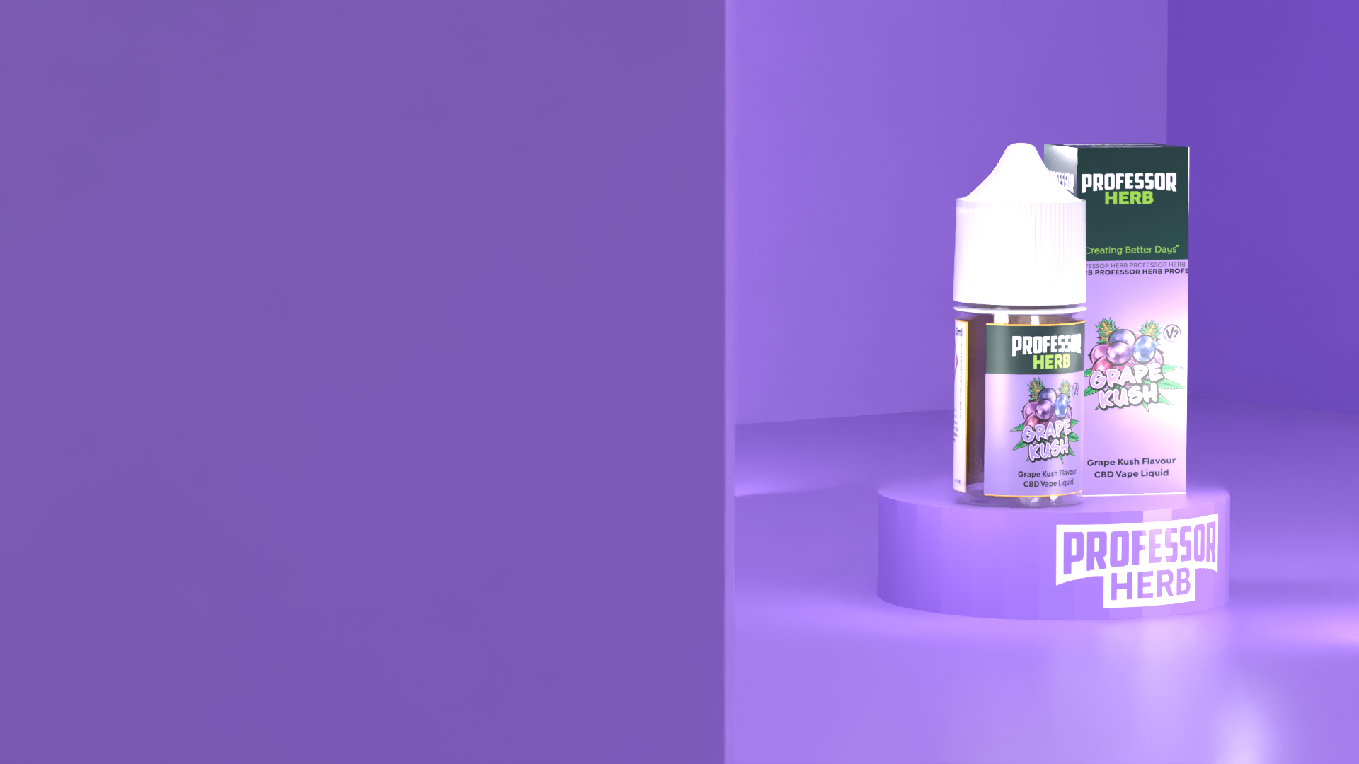 Professor Herb CBD Vape Liquid 1000mg/30ml - Grape Kush V2 - Image 5